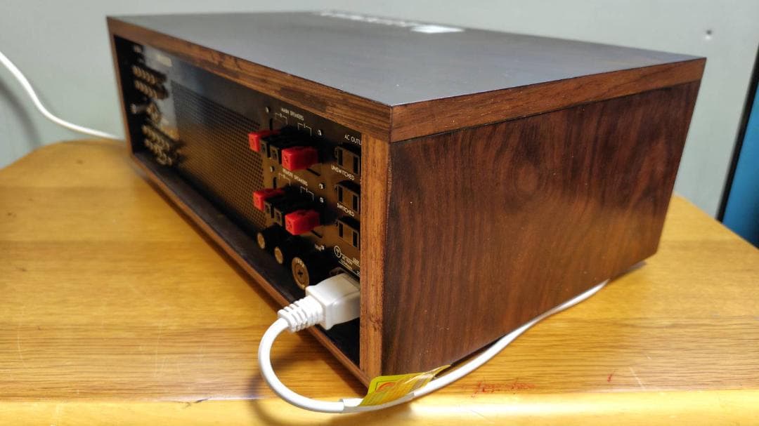 プリメインアンプ LUXMAN L-504 真空管アンプ ウッド仕上げ