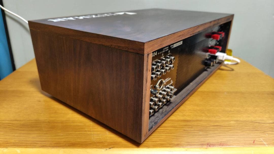 プリメインアンプ LUXMAN L-504 真空管アンプ ウッド仕上げ