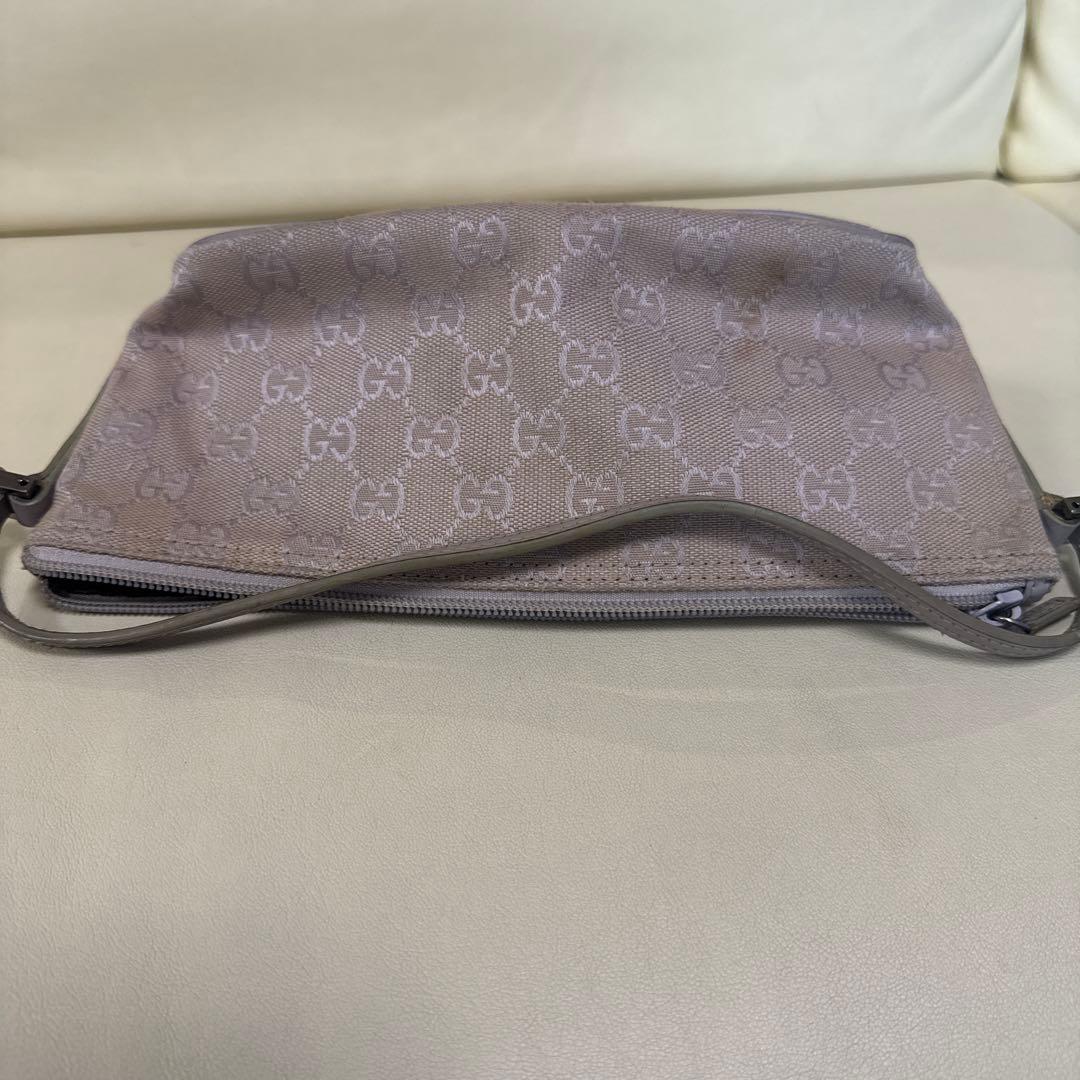 【美品】GUCCI グッチ アクセサリーポーチ GGキャンバス ハンドバッグ