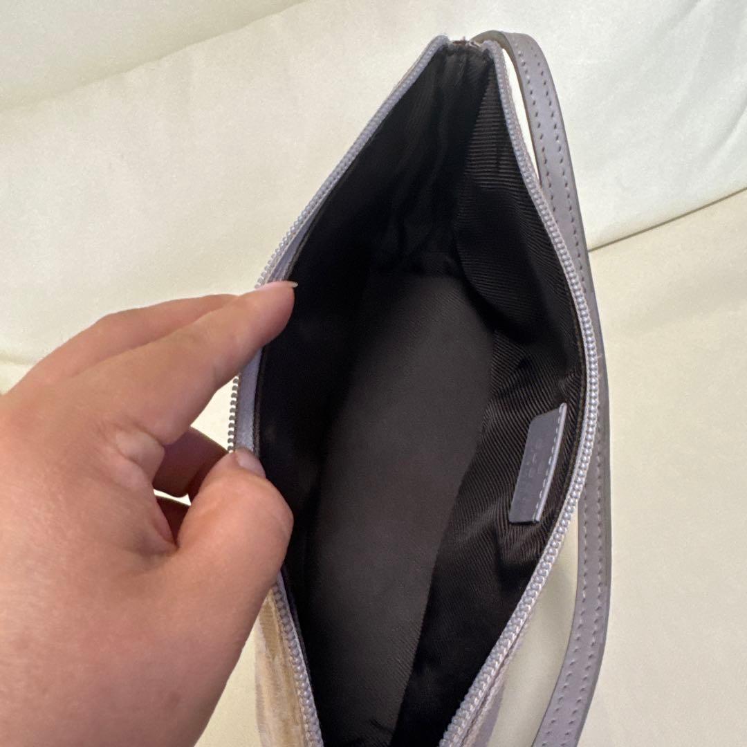 【美品】GUCCI グッチ アクセサリーポーチ GGキャンバス ハンドバッグ