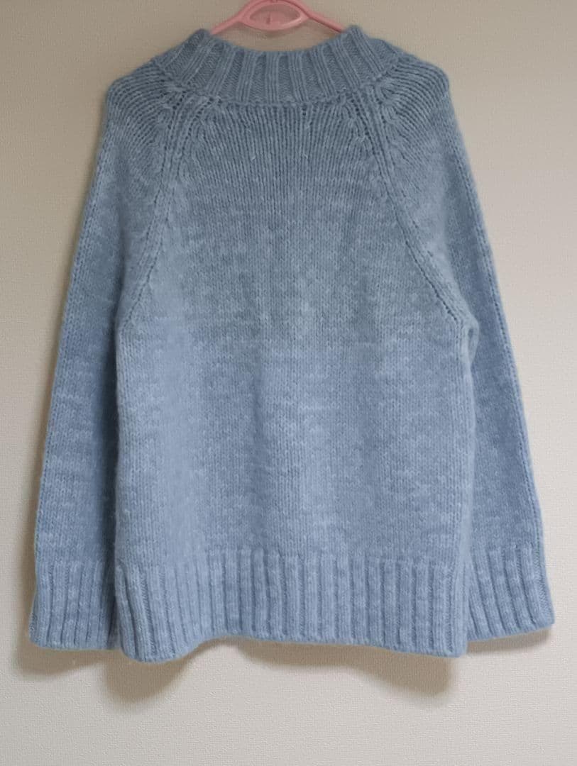 MaisonMargielaタグ付きブルーボタニカルダイカーディガン