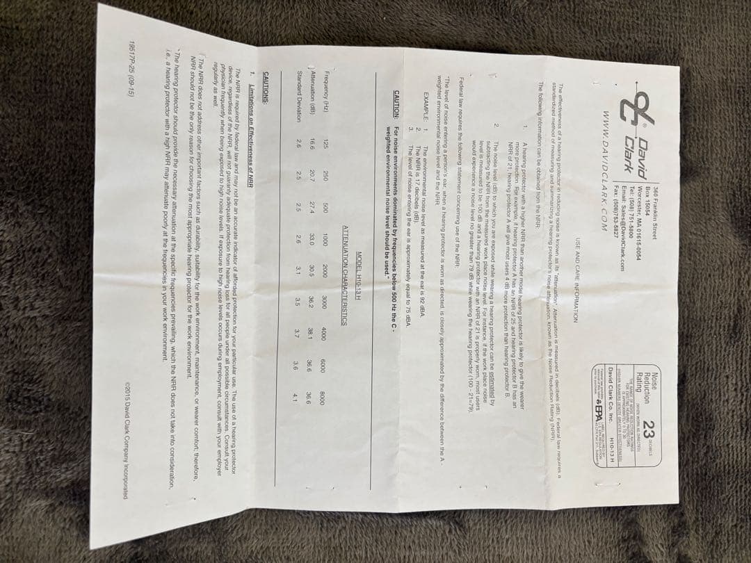 DAVID CLARK デビッドクラーク 航空機用ヘッドセット