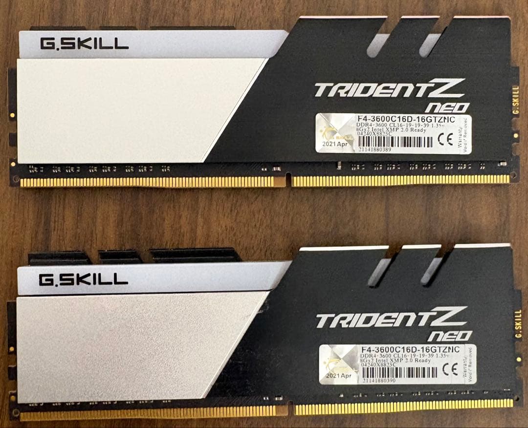 メモリー G.SKILL TRIDENT DDR4 16GB (8GBx2) 3600M