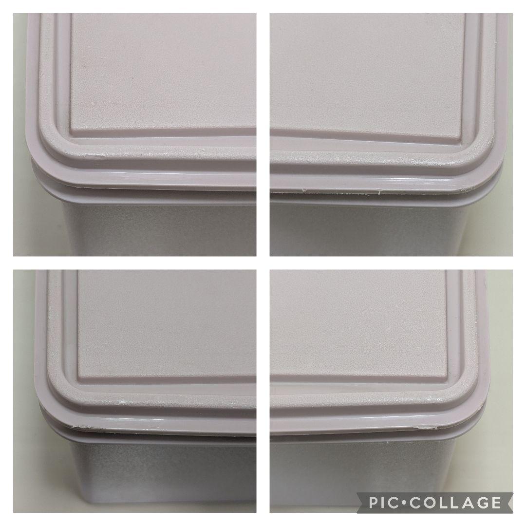 【2個セット】タッパーウェア　ディープロングスーパーケース　収納　ピンク