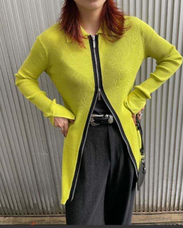 [タグ付]アメリCOLOR SCHEME LONG KNIT TOP