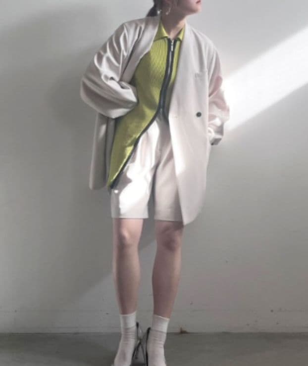 [タグ付]アメリCOLOR SCHEME LONG KNIT TOP