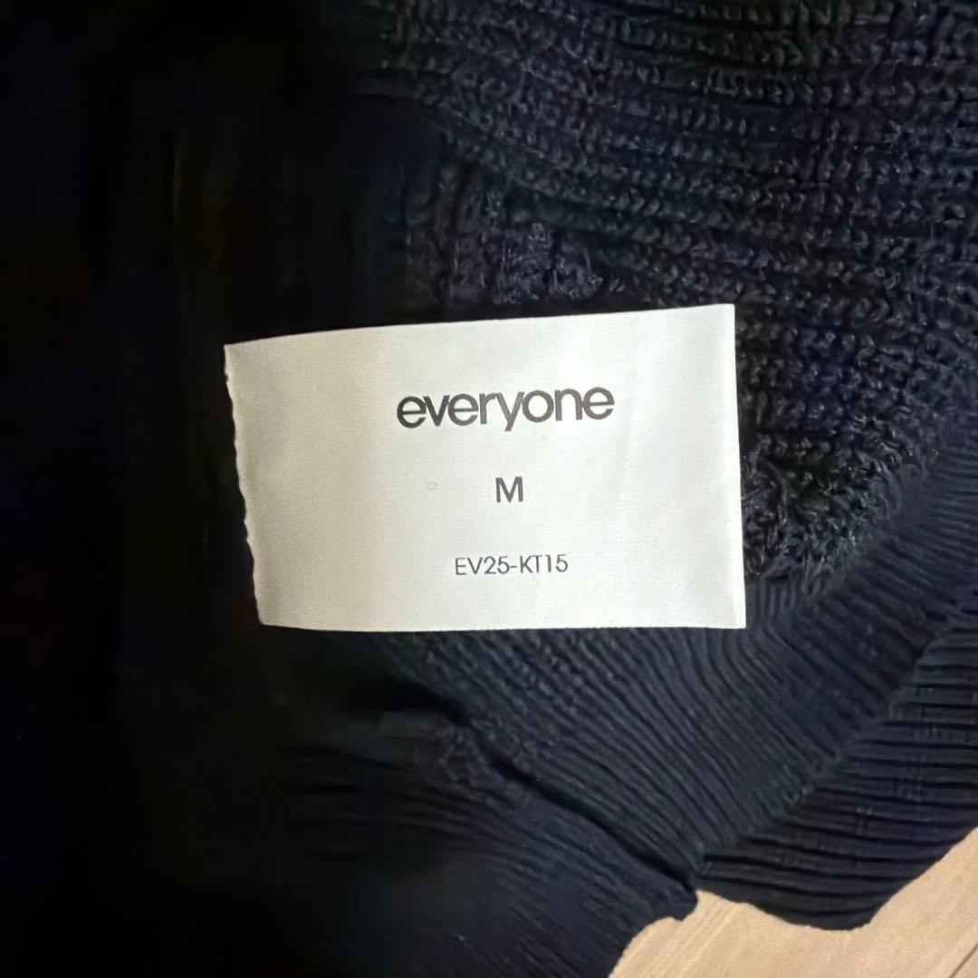 トップス everyone half zip rib knit sweater M