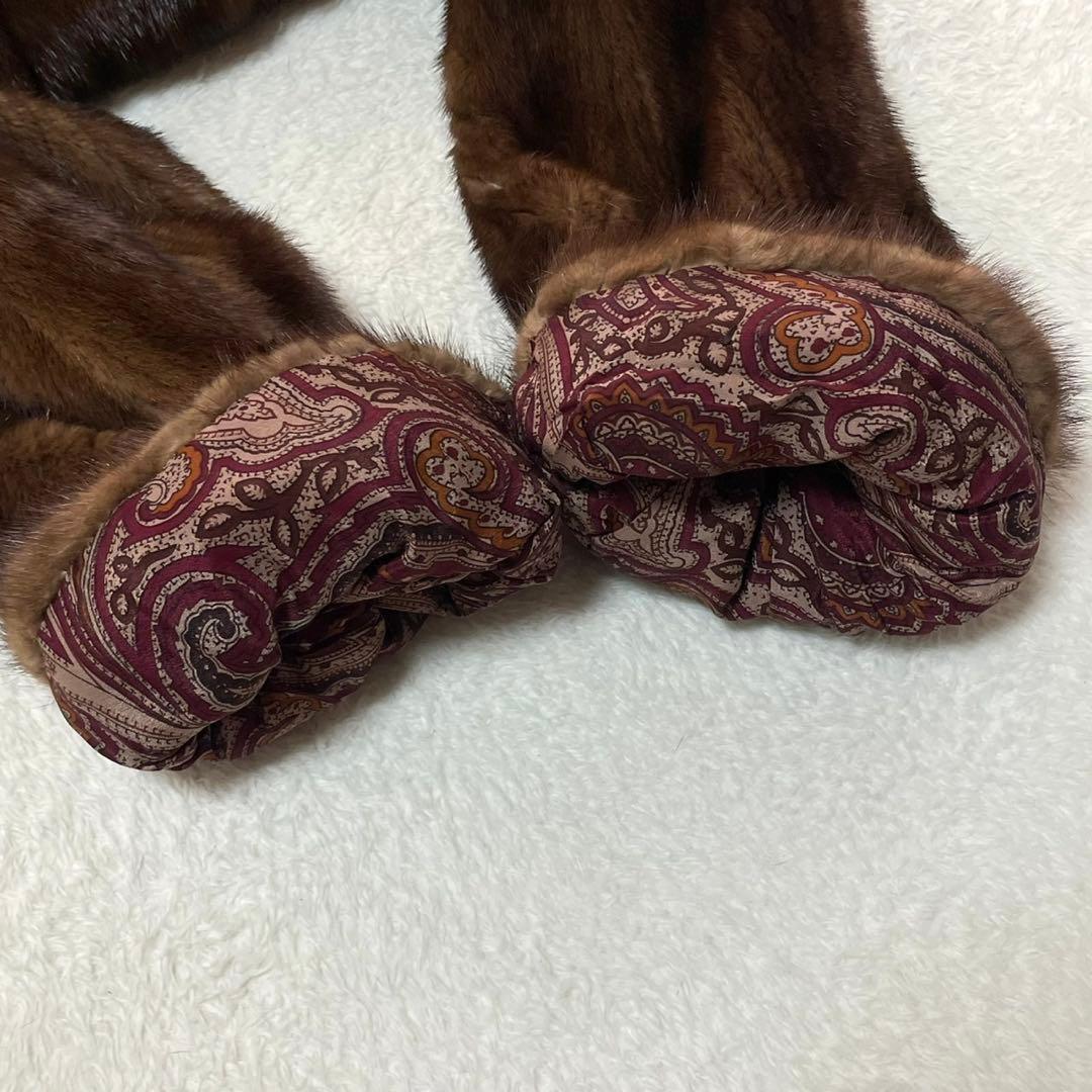 なめし柔らか◎デミバフミンク 本毛皮 ファーコート XL相当 リアルファー