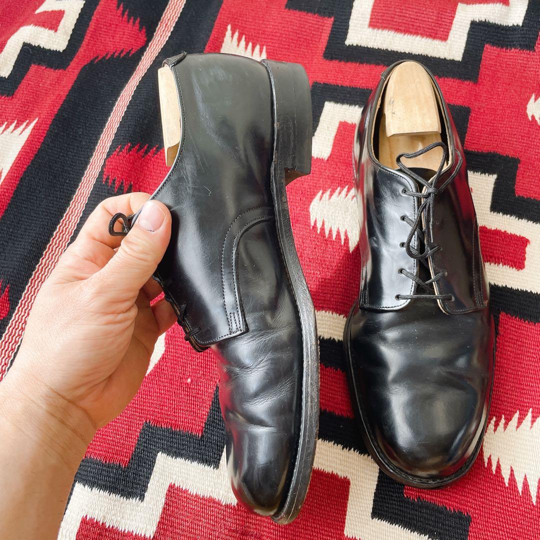 70s US NAVY サービスシューズ 1974年会計 ヴィンテージ