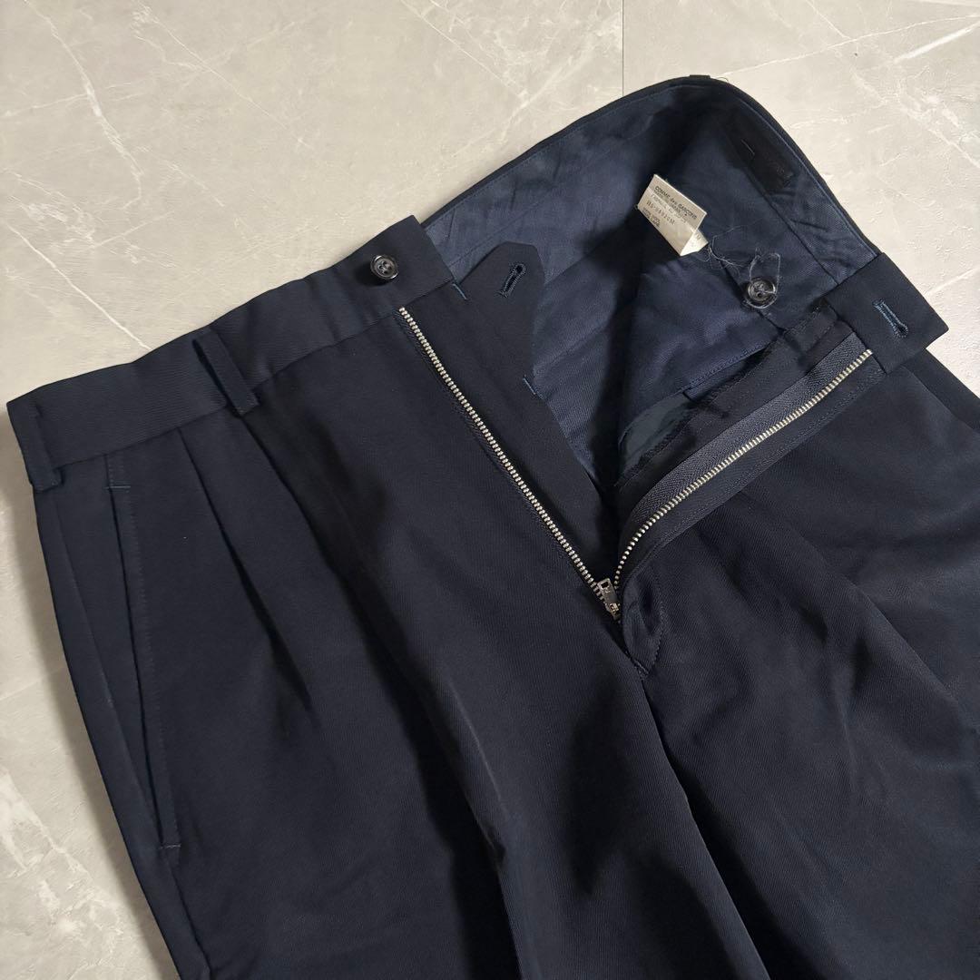 田中オム　80s コムデギャルソン　スラックス　ダークネイビー　ツータック