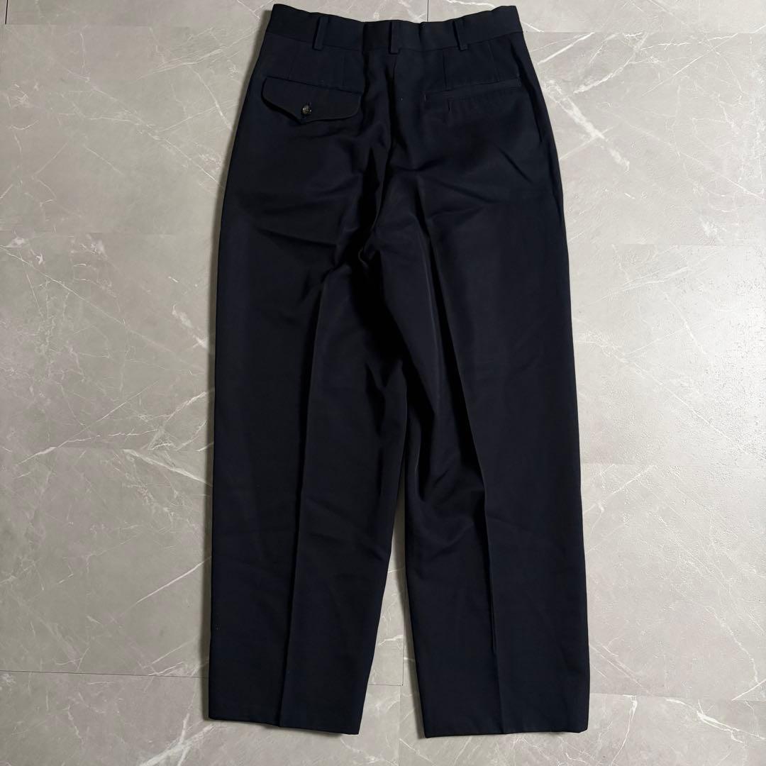 田中オム　80s コムデギャルソン　スラックス　ダークネイビー　ツータック