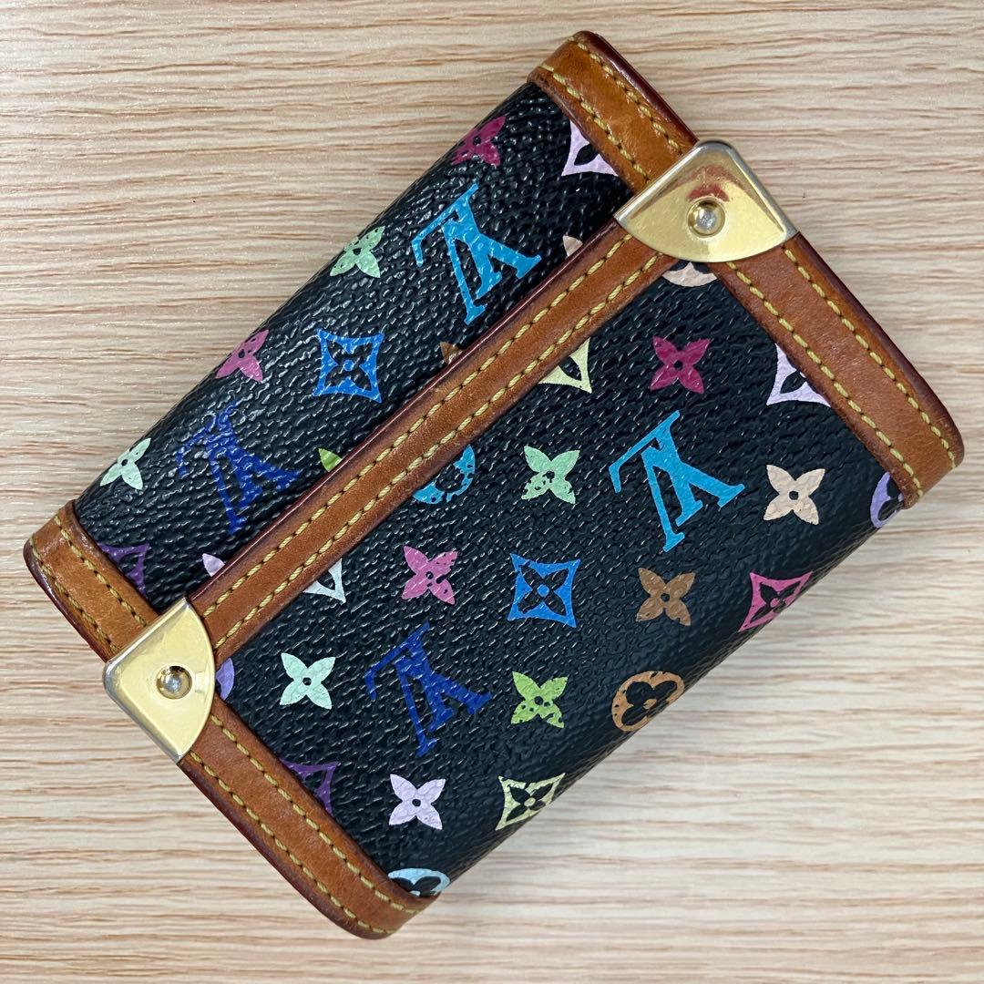 《希少・美品》 ルイヴィトン マルチカラー ポルトモネ•プラ ケース