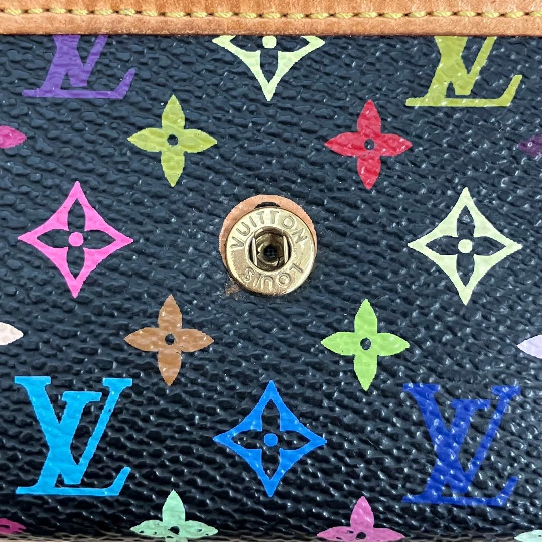 《希少・美品》 ルイヴィトン マルチカラー ポルトモネ•プラ ケース