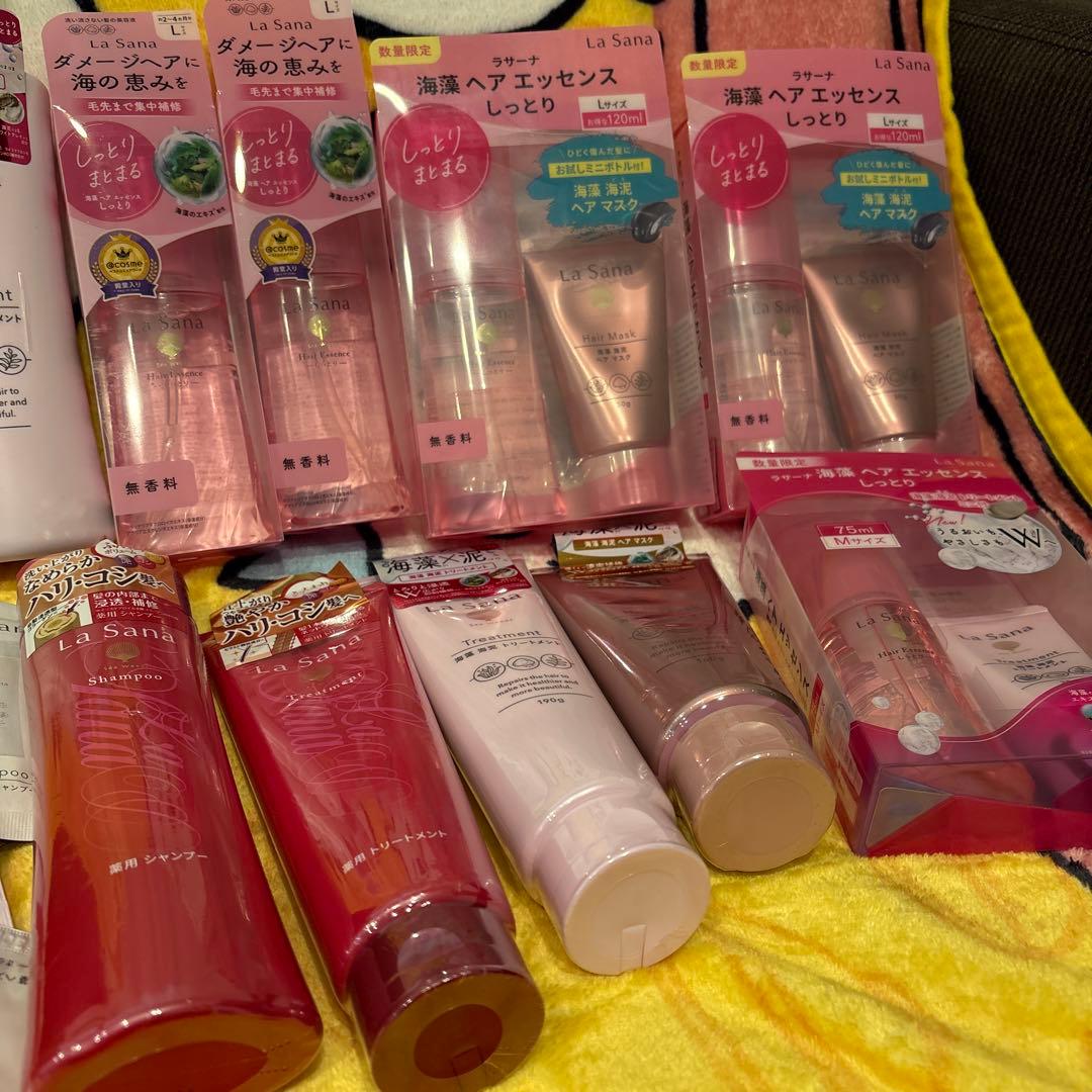 ラサーナ 海藻 シャンプートリートメント ヘアオイル豪華セット 試供品おまけ付