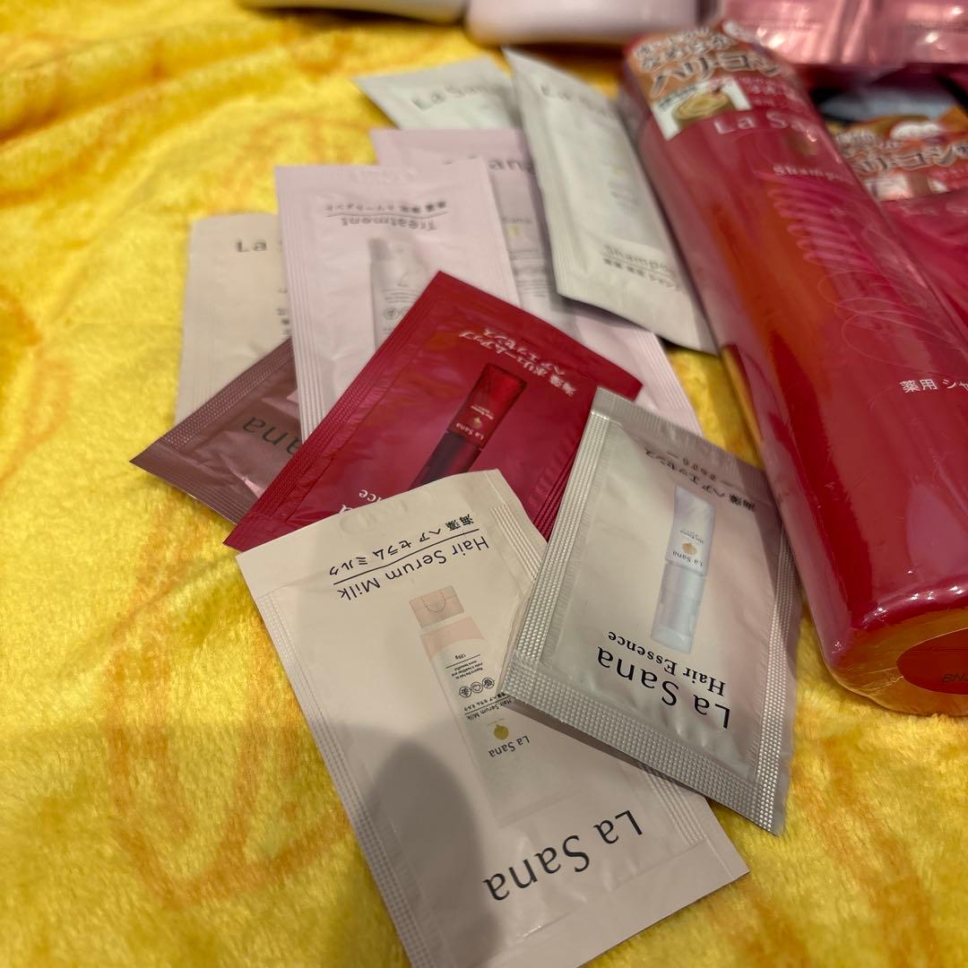 ラサーナ 海藻 シャンプートリートメント ヘアオイル豪華セット 試供品おまけ付