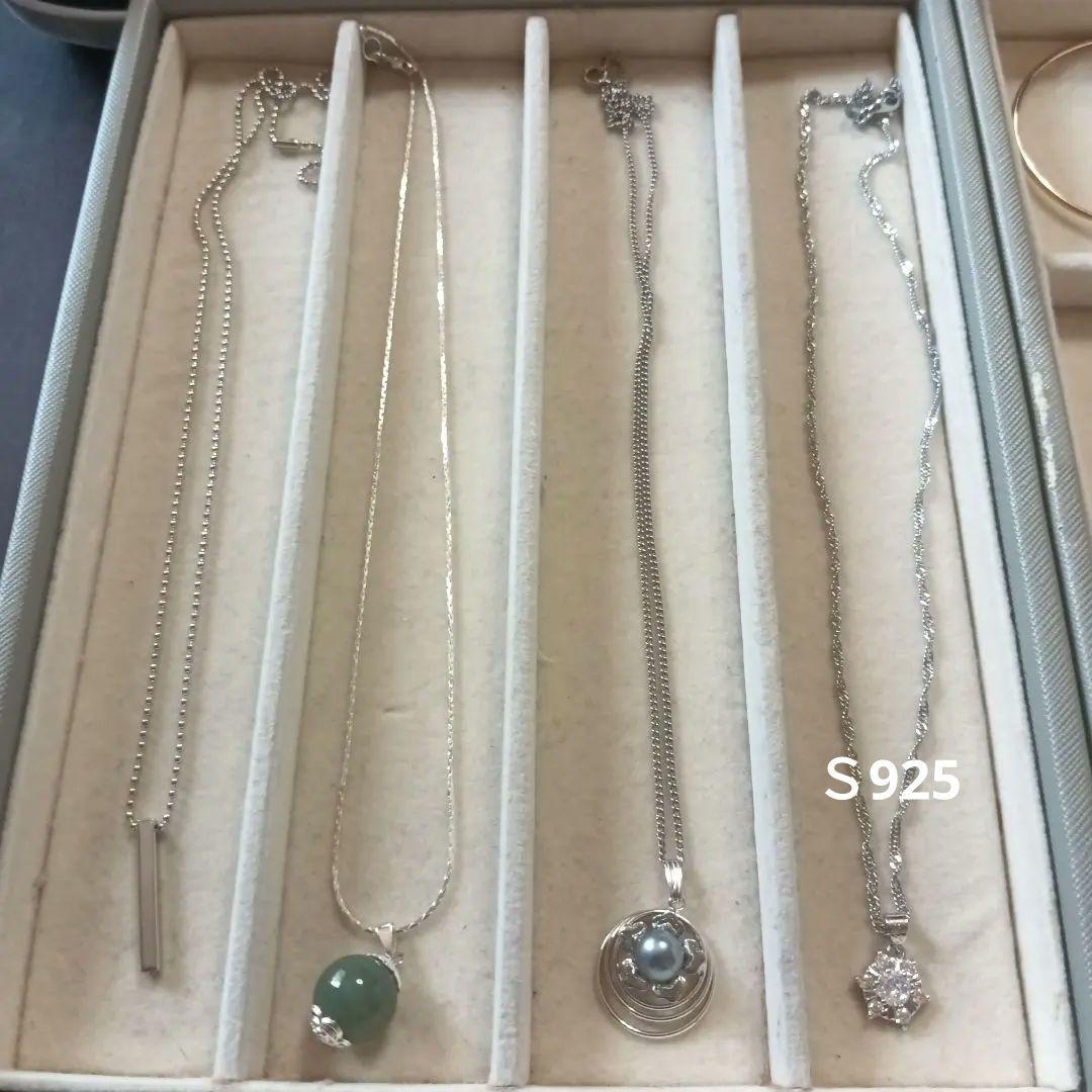 遺品整理生前整理アクセサリー纏め売りパールセットSV925ネックレスネクタイピン