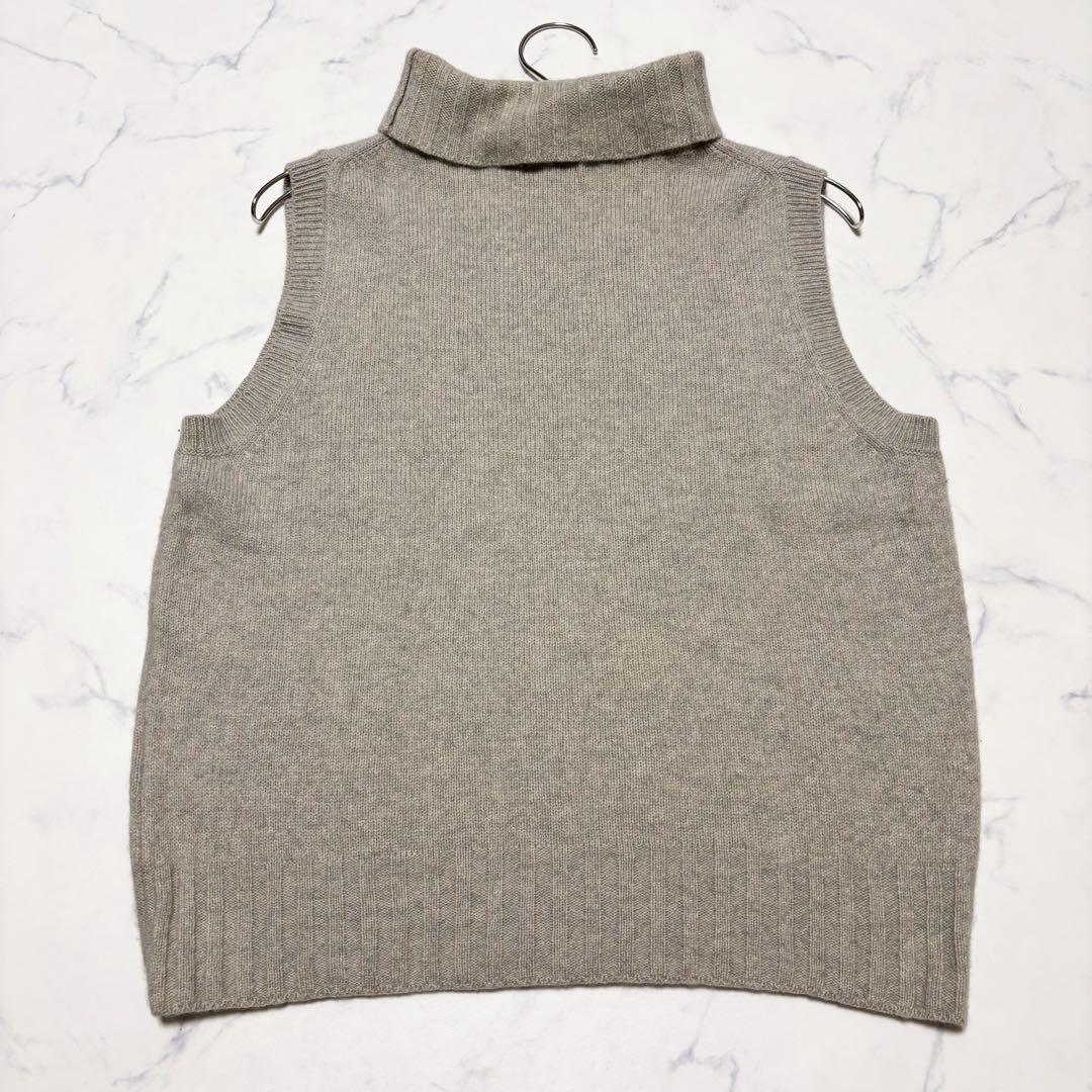 MARGARET HOWELL ニットベスト カシミヤ シルク ハイネック M