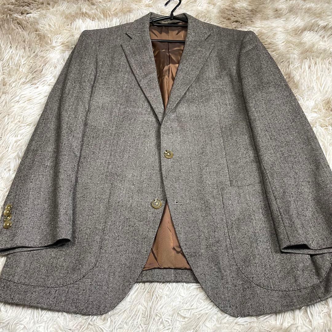 美品 ポールスチュアート テーラードジャケット カシミヤ混 メンズ 総裏 秋冬春