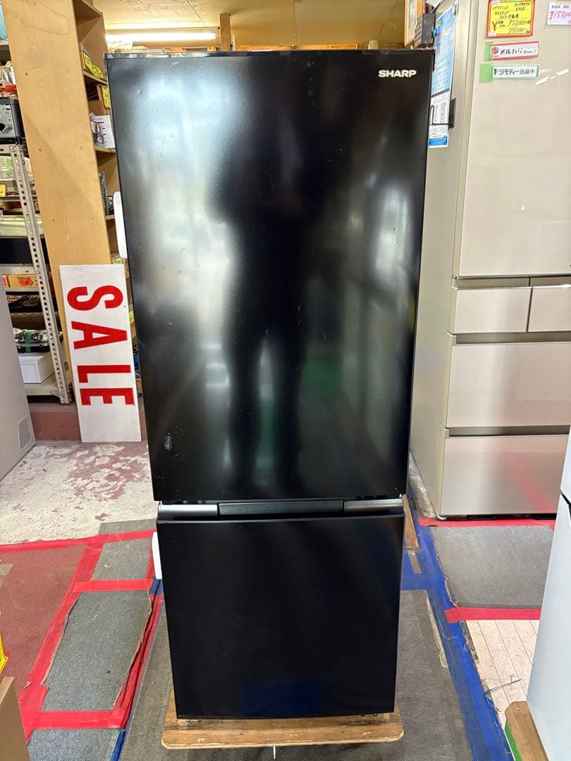 SHARP　2ドア冷蔵庫　2022年　179ℓ　SJ-18E2-B 分解清掃済み