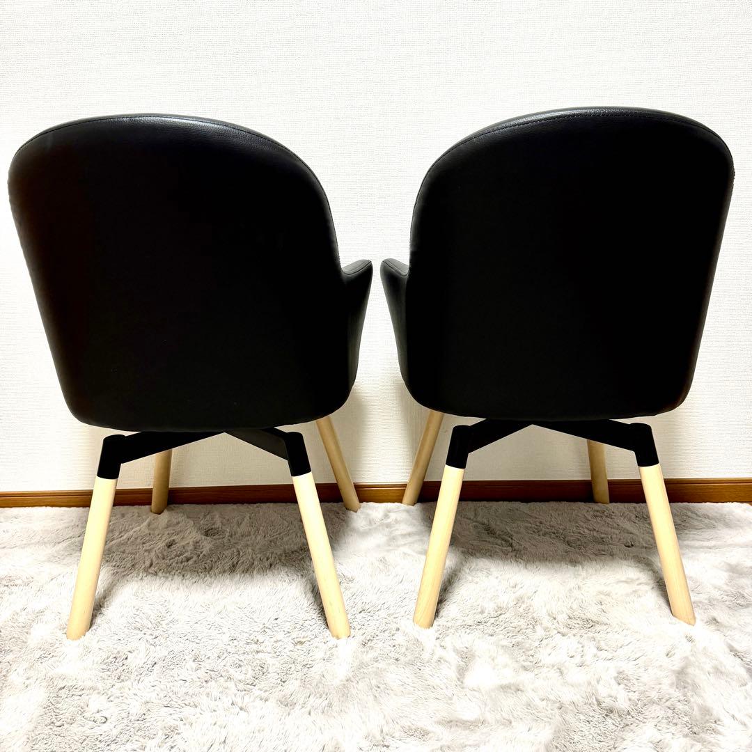 【Fishサカナ】IKEA ヤンオロフ回転パーソナルチェア ブラック