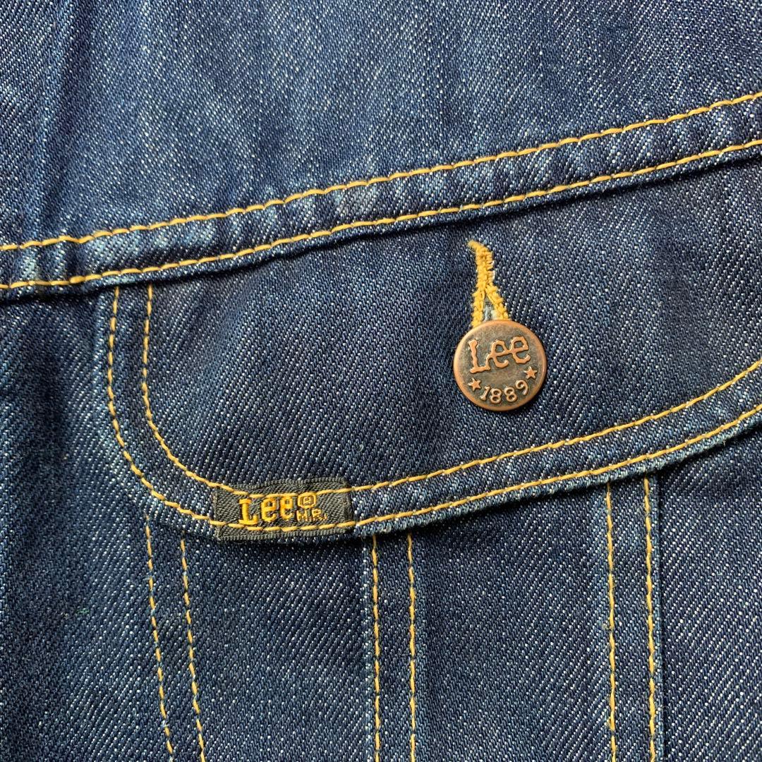 美品◎ユーロ Lee 101J デニム Gジャン 濃紺 XL