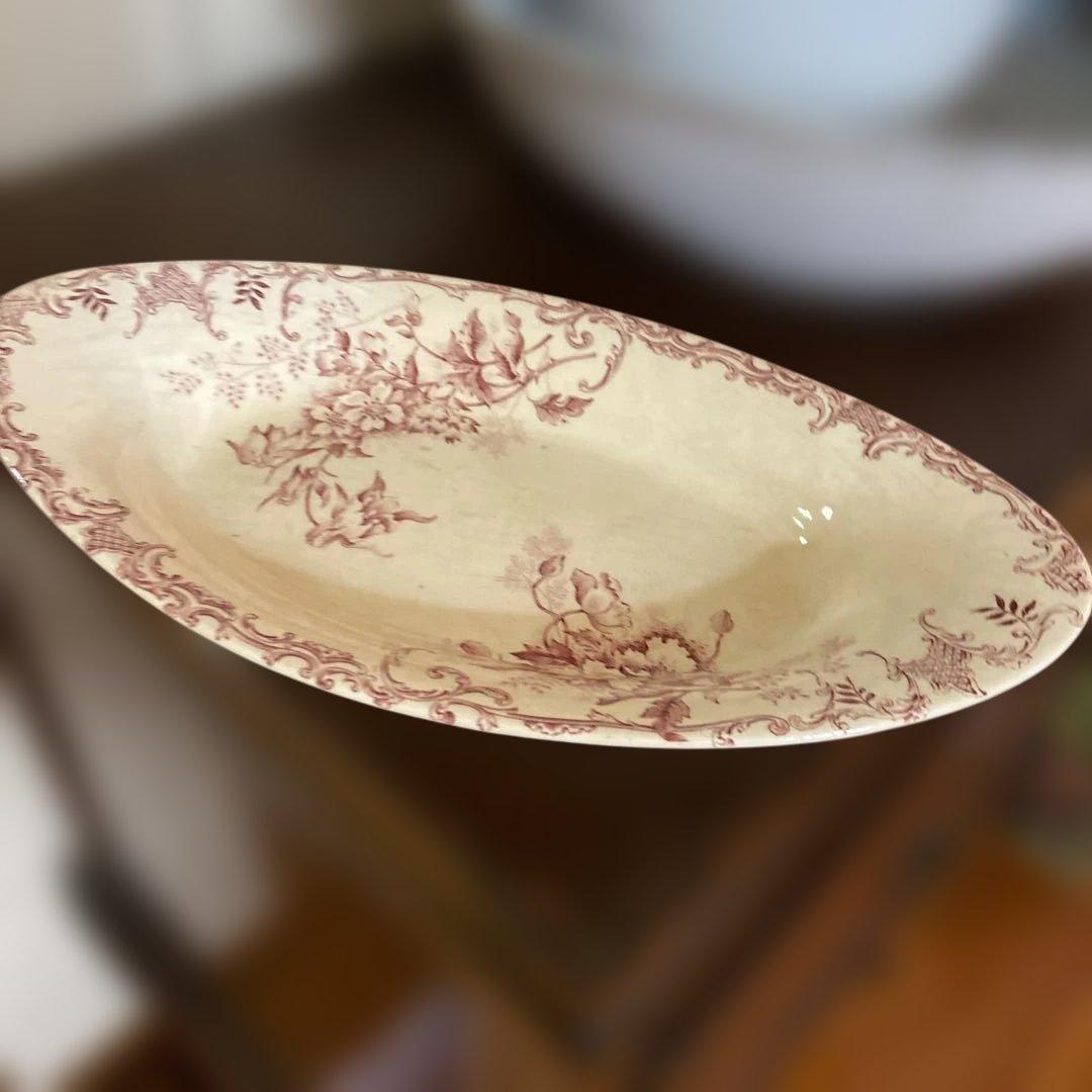 お気持ちお値下げフランスアンティーク，シヨワジルロワラビエ赤