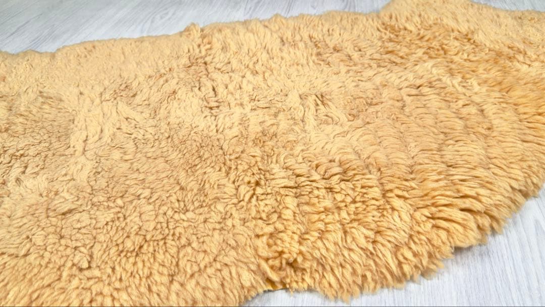 一点物 ニュージーランド産 ムートンラグ 子羊毛 ウールカーペット シープスキン