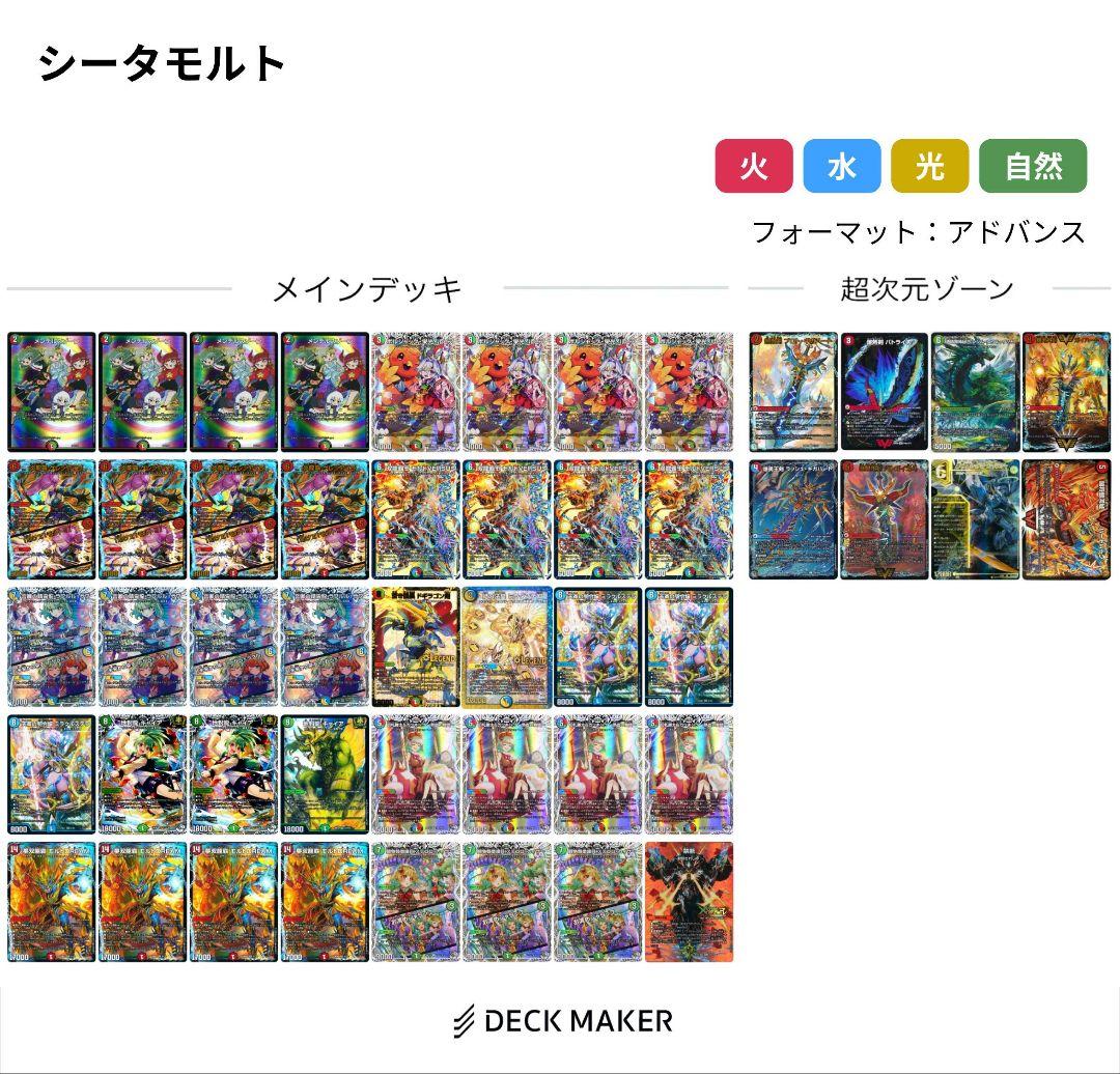 デュエマ　シータモルトversusデッキ　GP優勝構築　キャラトレ統一　高レート