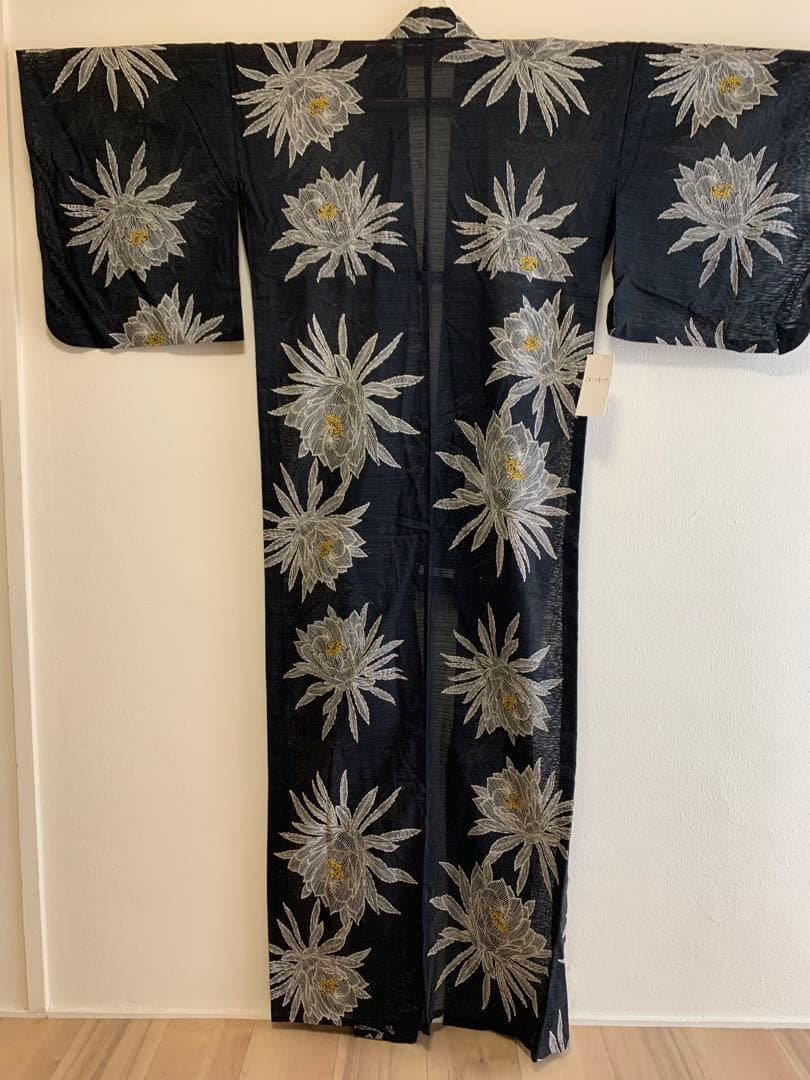 浴衣　コムサデモード　綿絽