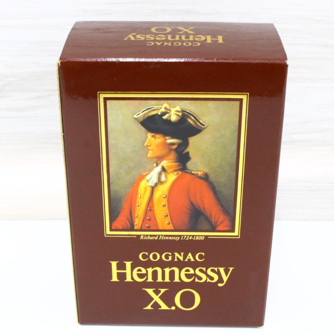 ◇未開栓 Hennessy X.O コニャック 金キャップ クリアボトル 箱付き