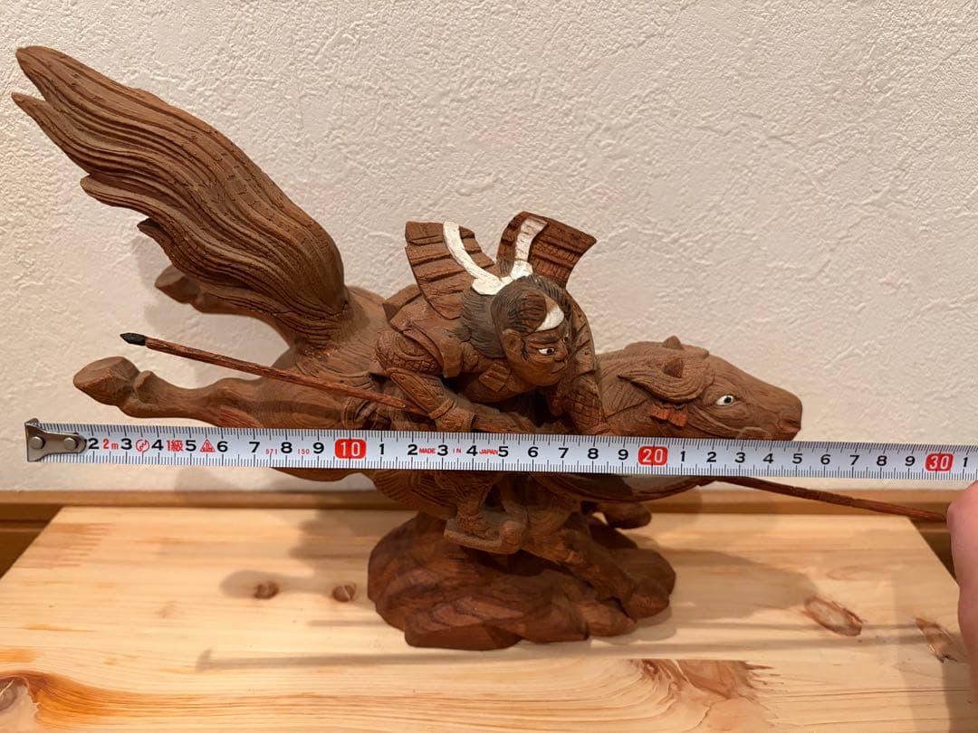 【一点物】だんじり彫り物　馬乗り彫刻