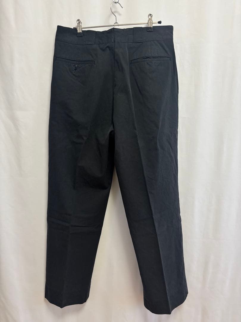 COMOLIコットンギャバ ウォッシュドパンツ NAVY 3