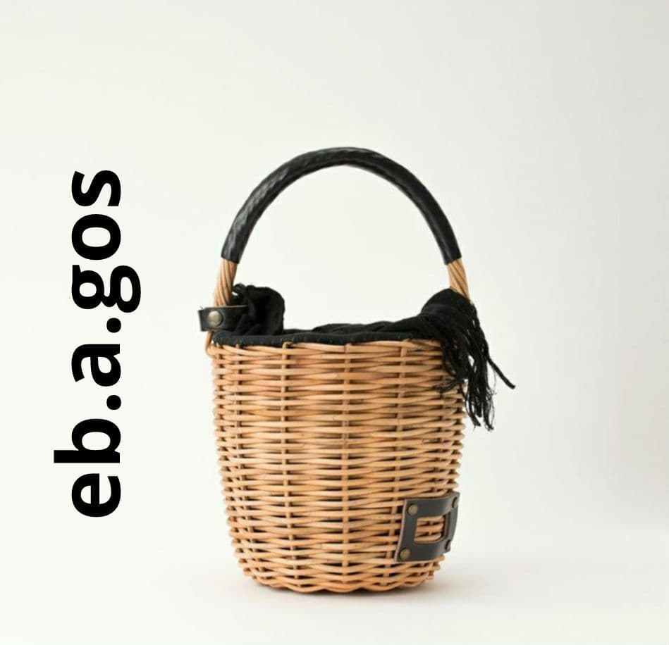 希望価格変更eb.a.gos エバゴス Mバスケットミニバーキン　オマケチェーン