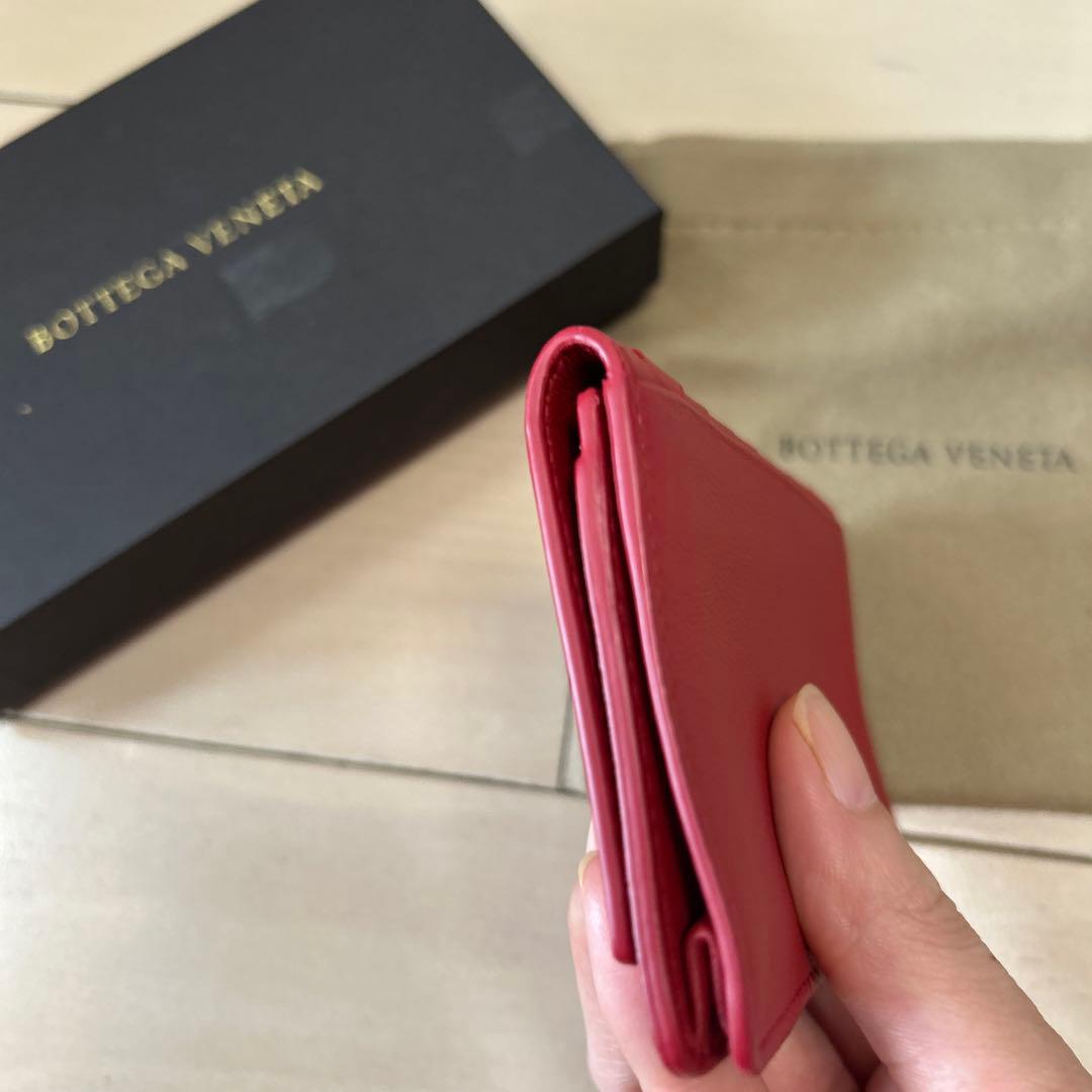 Bottega Veneta レザー名刺入れ レッド