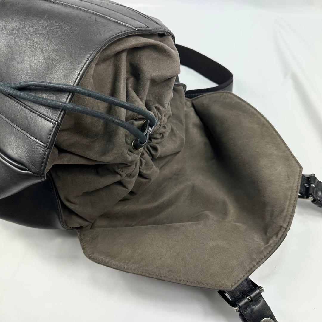 【専用】 ペッレモルビダ エスプローラ リュック バックパック レザー 黒 巾着