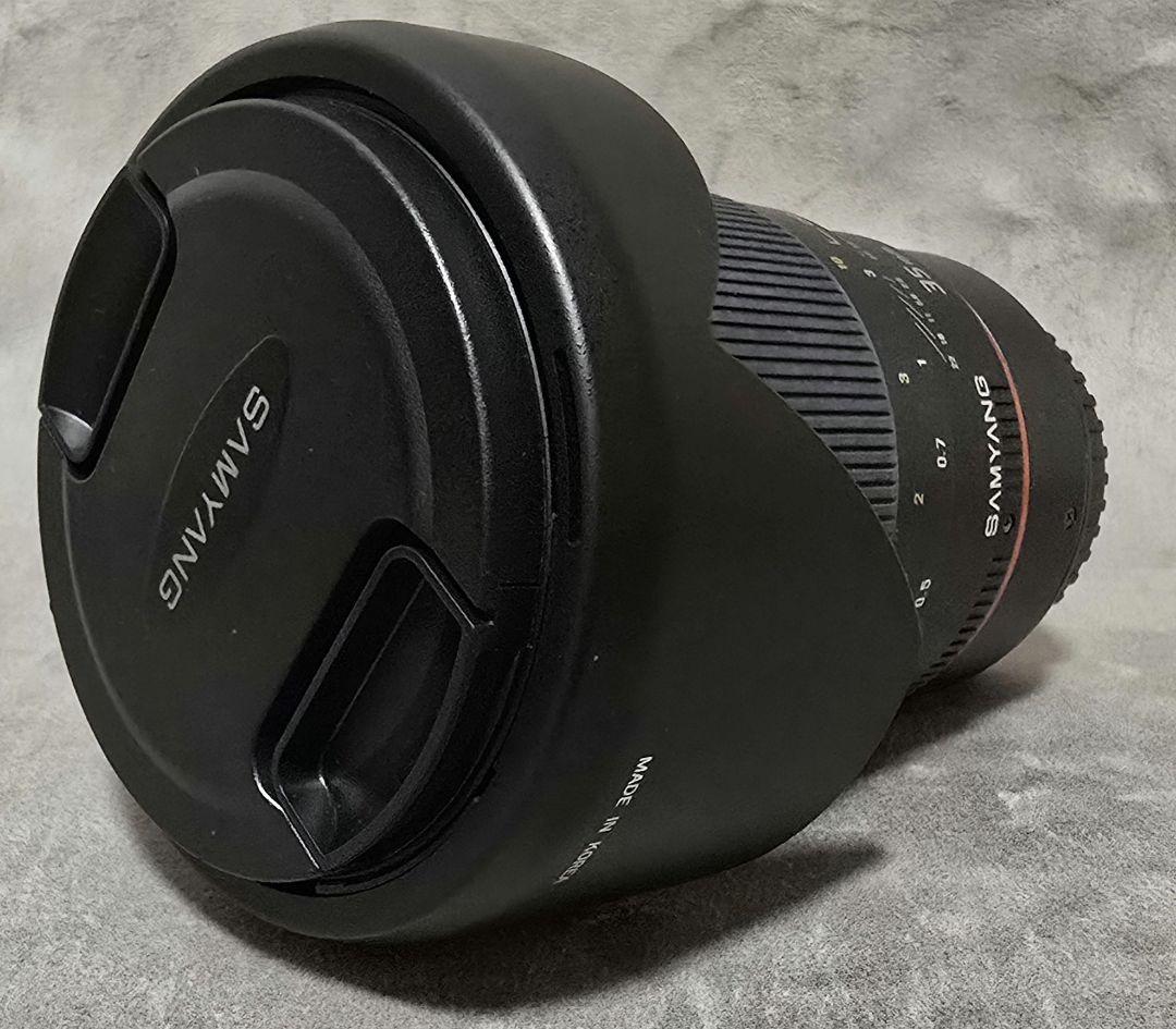 か*も様 【美品】サムヤン SAMYANG 単焦点レンズ 35mm F1.4 キ