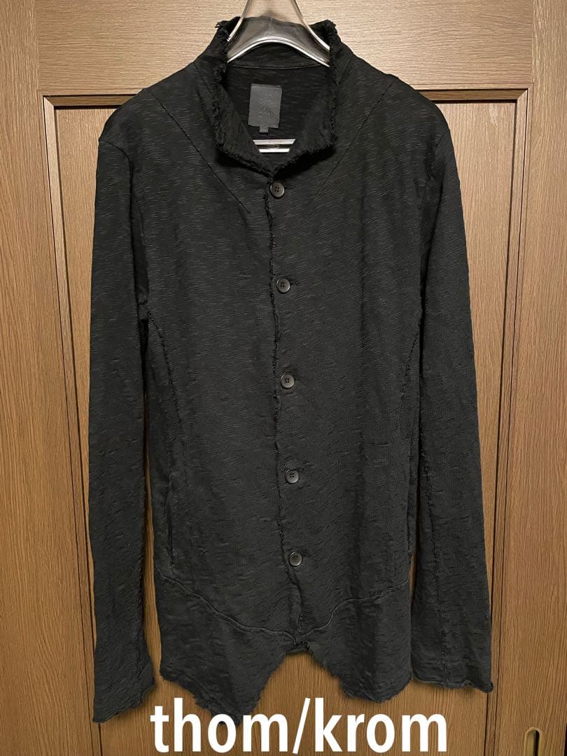 ジャケット・アウター thom/krom Cotton Jersey Cutoff Jacket