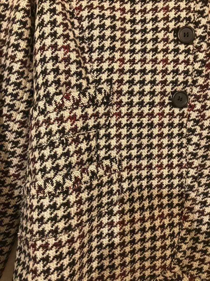 ミュウミュウ　シングルジャケット ツイード 千鳥格子 ハウンドトゥース