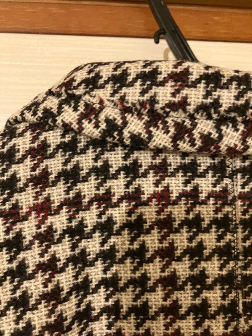 ミュウミュウ　シングルジャケット ツイード 千鳥格子 ハウンドトゥース