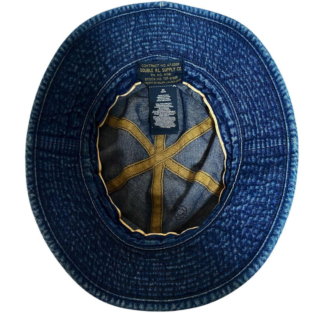 DOUBLE RL ダブルアールエル デニム ハット バケハ ARMY HAT