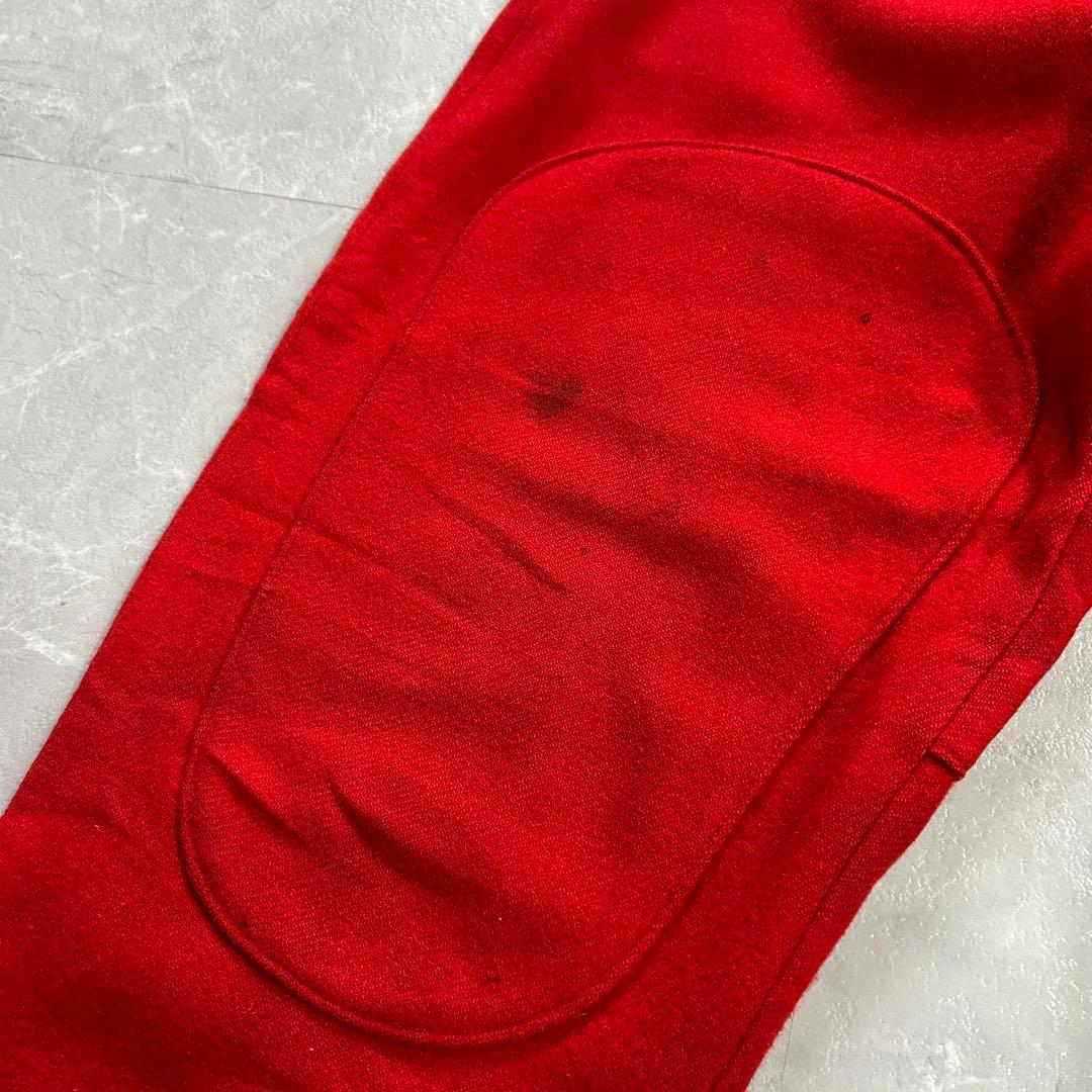 50s Woolrich ウール ハンティングパンツ ダブルニー レッド XL