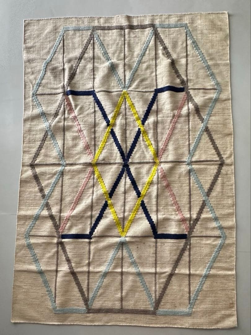 【レア・廃盤】IKEA PS 2014 ラグ 120×180cm ウール100%