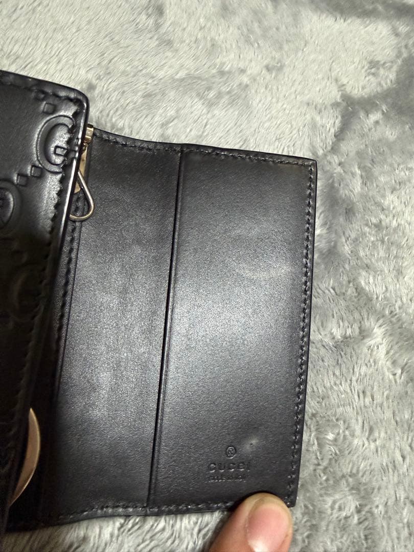 GUCCI グッチ キーケース ブラック 黒 6連 型押し