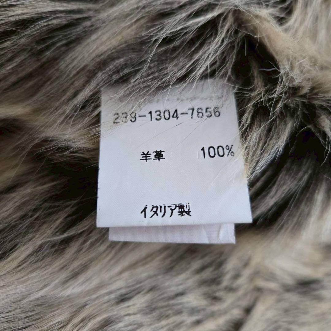 【GUCCI グッチ】 ムートンファージャケット 38 羊革 伊製 レディース