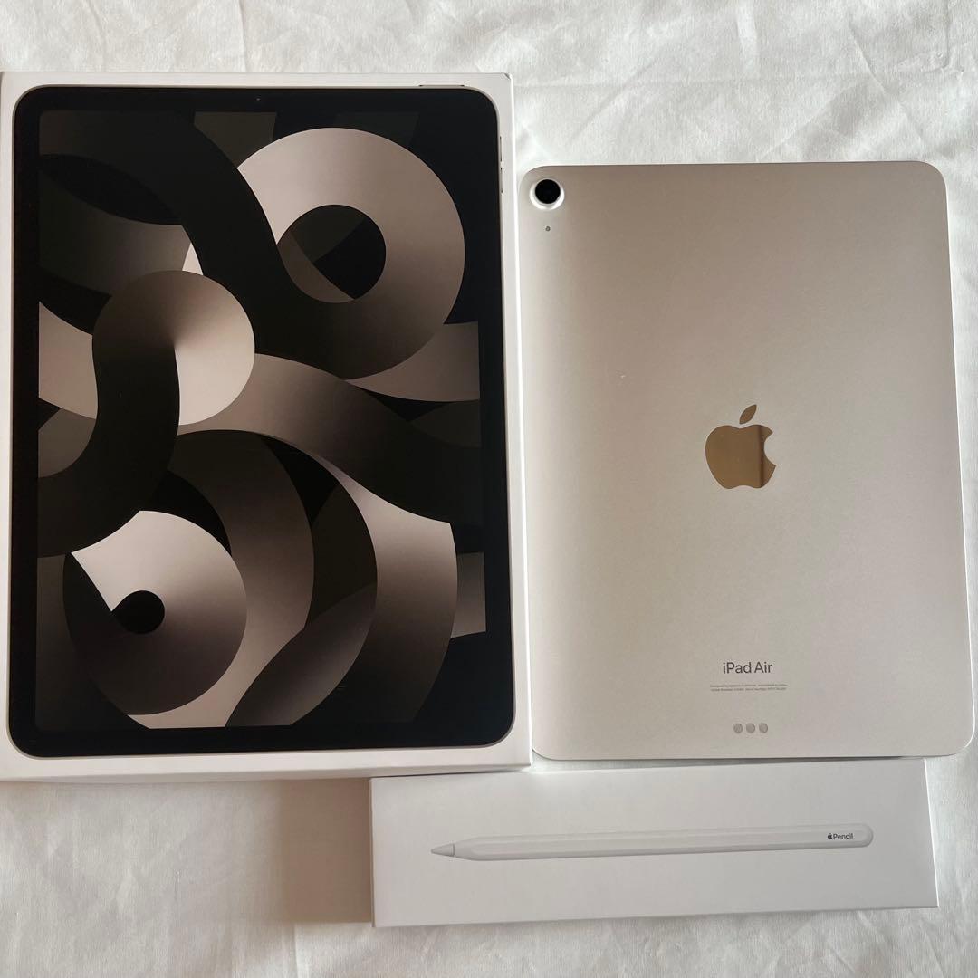 iPad Air 5 Wi-Fi 256GB,Apple Pencil2,ケース