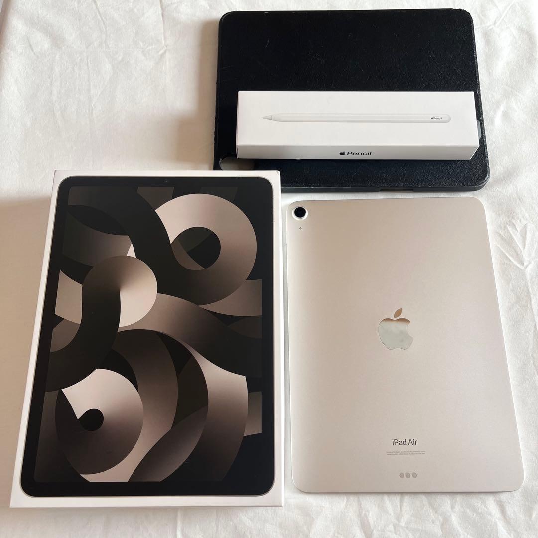iPad Air 5 Wi-Fi 256GB,Apple Pencil2,ケース