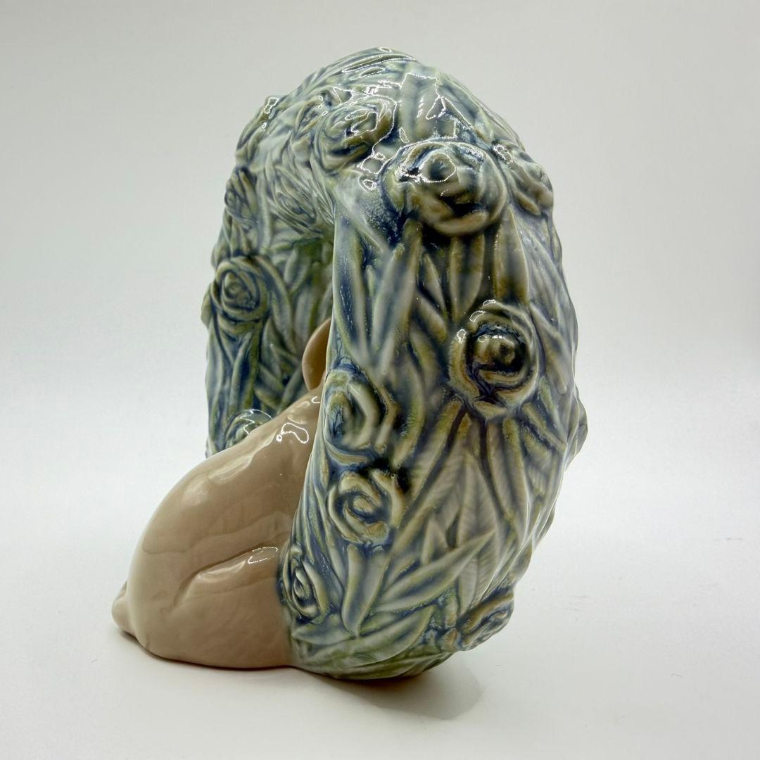 廃盤☆リヤドロ ナチュラルフレーム 仔犬 PUPPY 置物 陶器 LLADRO