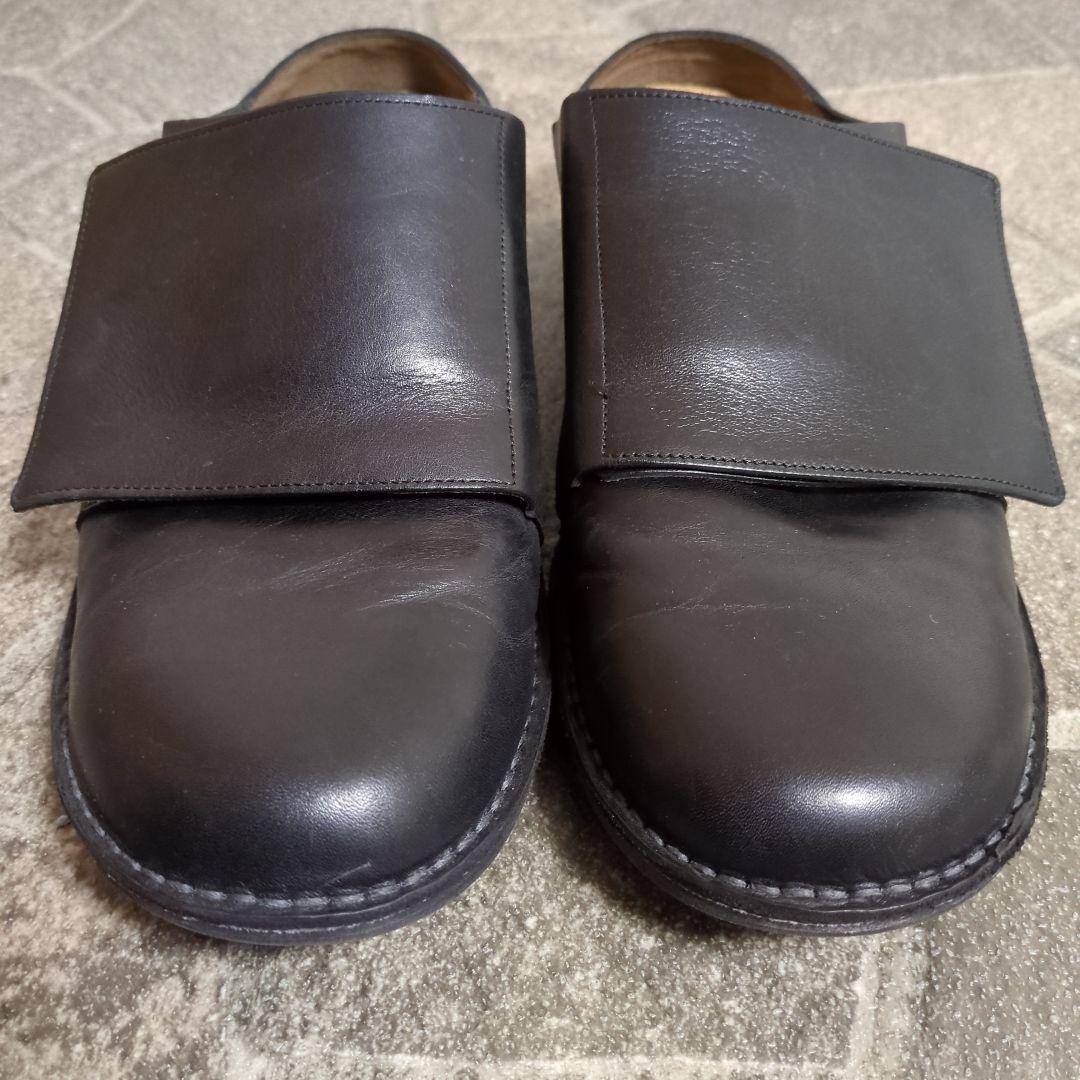 【美品】ムーンスター レザーサンダル 28cm ブラック 本革