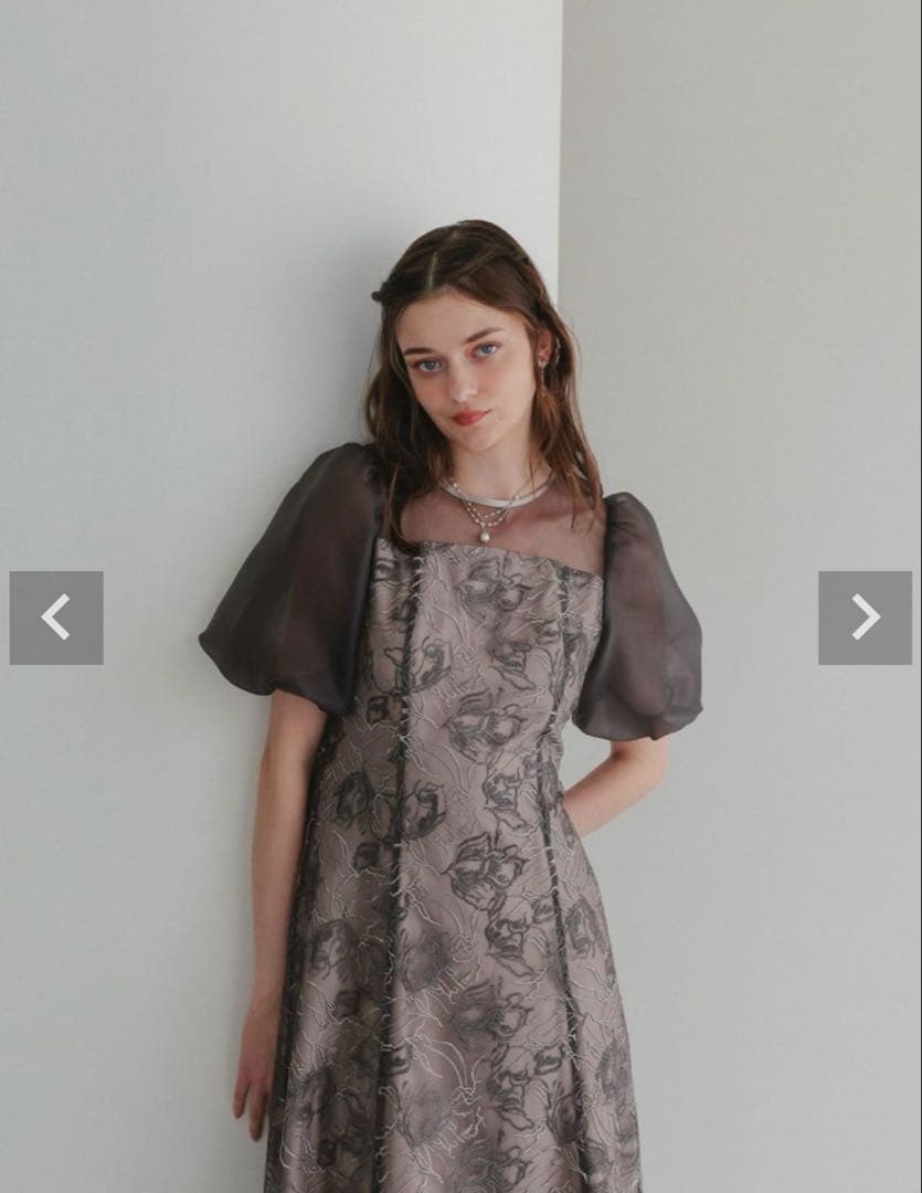 Dorry Doll ニュアンスフラワーレースドレス　お呼ばれドレス