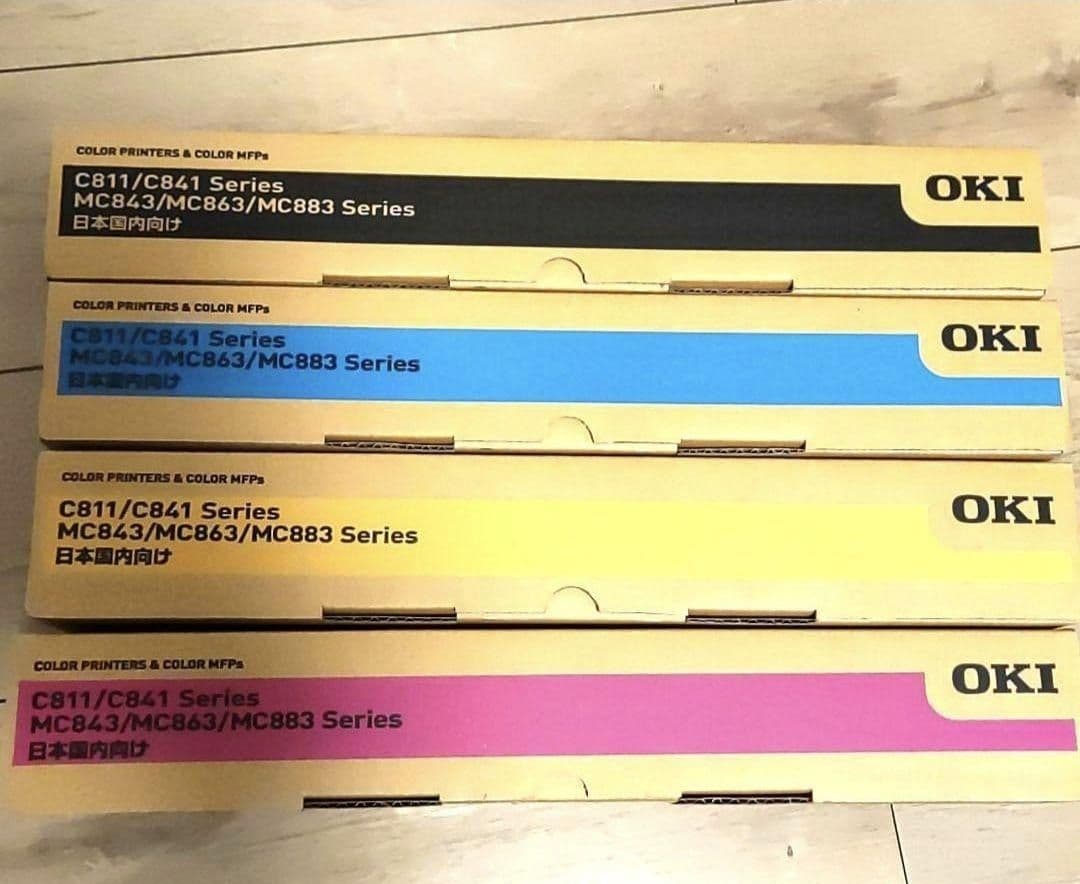 OKI C811/C841 トナー TNR-C3L〇2 4色セット
